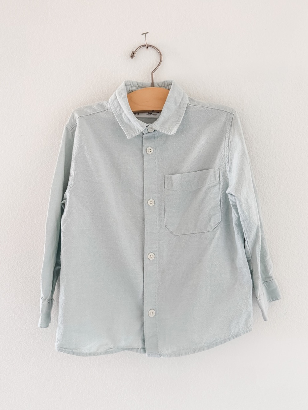 Zara baby boys button down shirt size 3-4 years
